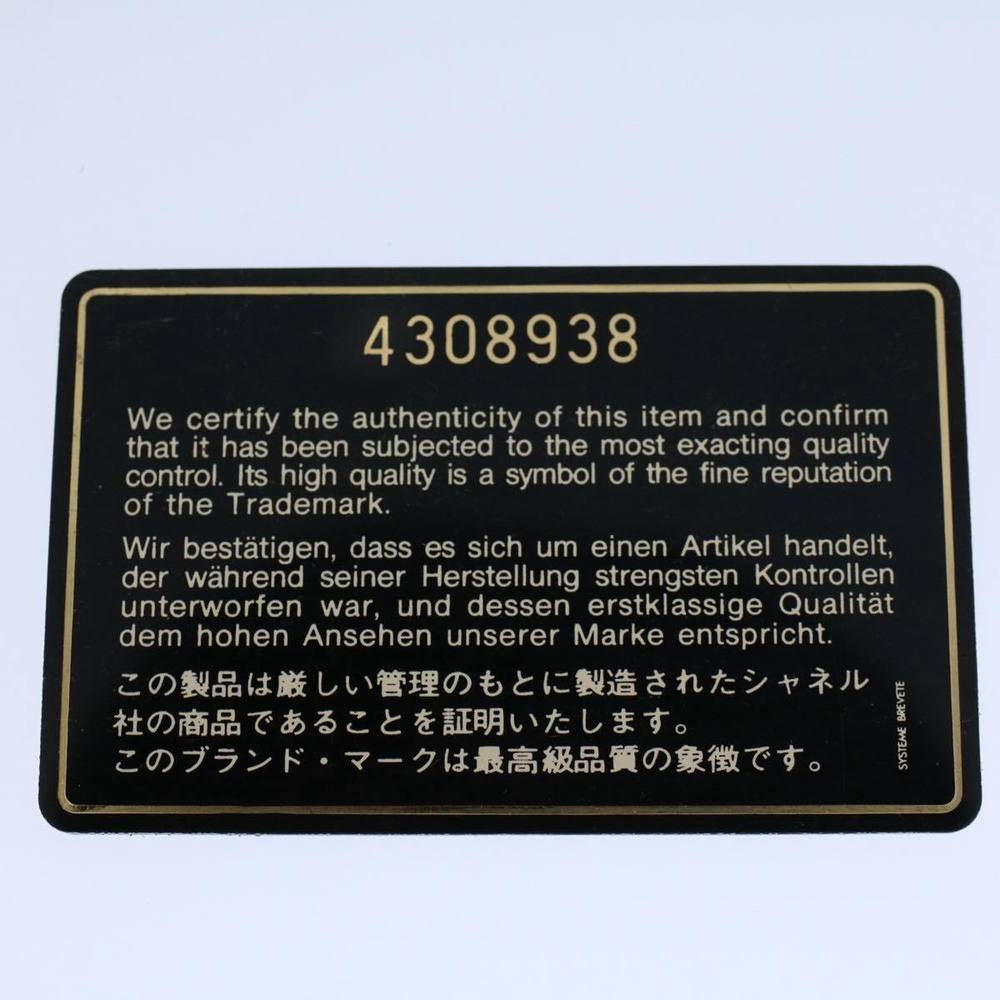 CHANEL Vanity Cosmetic Pouch Patent leather Black CC Auth yb378 - Picture 12 of 16